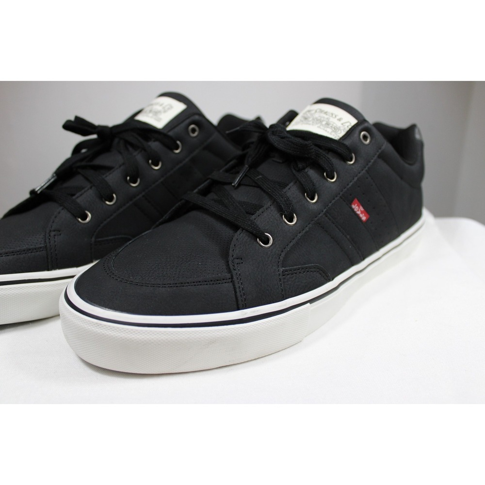 Levis Mens Casual Shoes Sneakers Size 13 Black White Synthetic Low Top